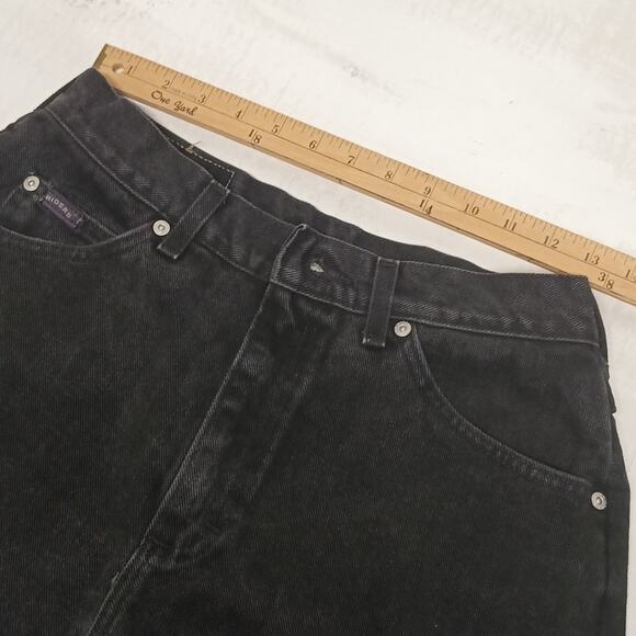 Vintage Riders women's high rise Denim Jeans size 10 Black charcoal mom jeans - Picture 6 of 13